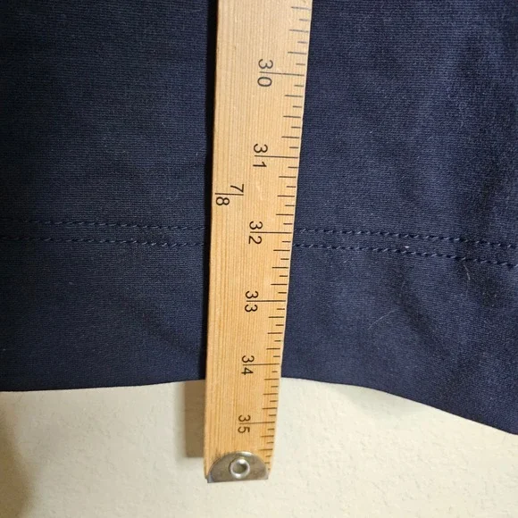 ME+EM Tailored Navy Blue V-Neck Sleeveless Shift Dress Pockets Minimalist US 6 - Picture 11 of 12